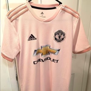 Manchester United Authentic Pink J Lingard Jersey
